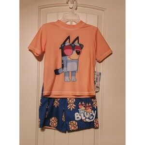 Bluey Swimsuit Set Toddler Size 3T